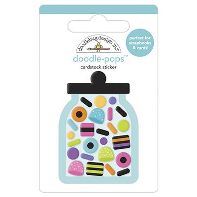 Doodlebug Ghost Town Sticker Doodle-Pops - Jar-O-Plenty